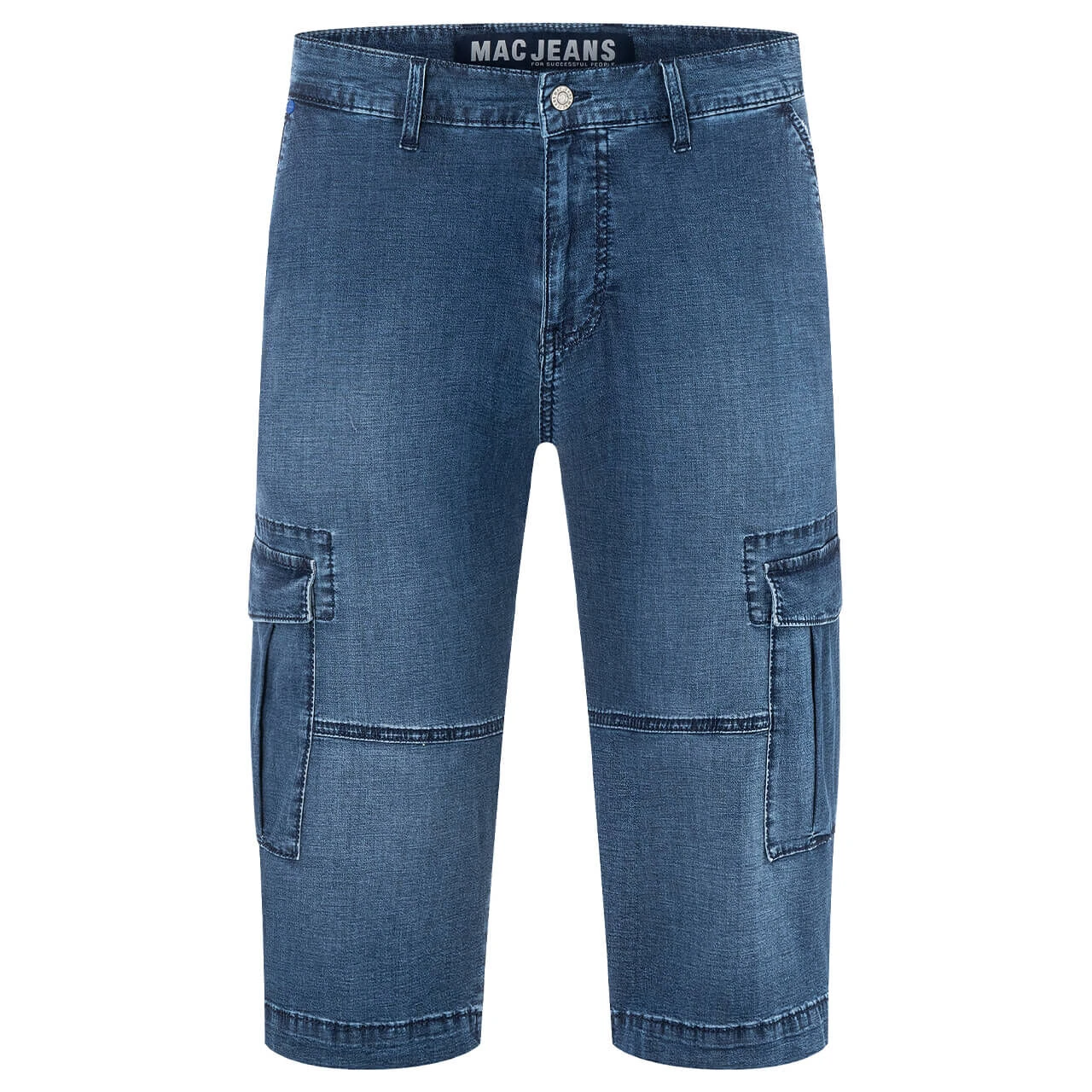 MAC Teo 3/4 Cargo Chino Jeans Mid Blue Used 3 MAC Teo 3/4 Cargo Chino Jeans Mid Blue Used – Bild 3