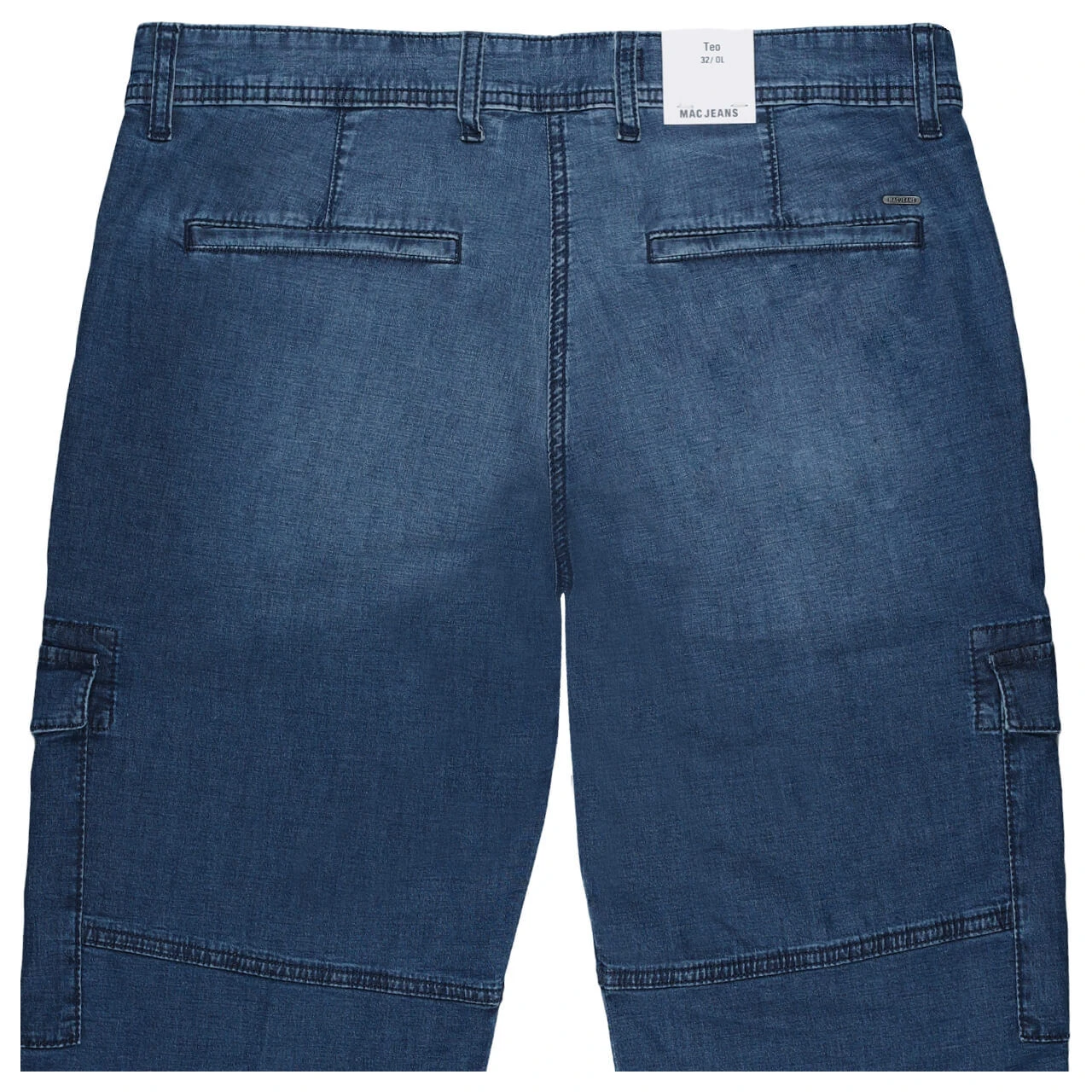 MAC Teo 3/4 Cargo Chino Jeans Mid Blue Used 2 MAC Teo 3/4 Cargo Chino Jeans Mid Blue Used – Bild 2