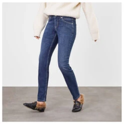 MAC Slim Jeans Dark Blue Used Buffy 6 MAC Slim Jeans Dark Blue Used Buffy -Modezauber Günstiges Geschäft mac slim jeans dark blue used buffy d845 model vorne