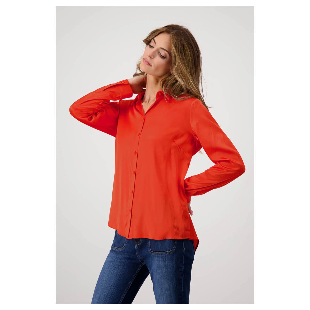 Monari Damen Langarm Bluse Lava 3 Monari Damen Langarm Bluse Lava – Bild 3