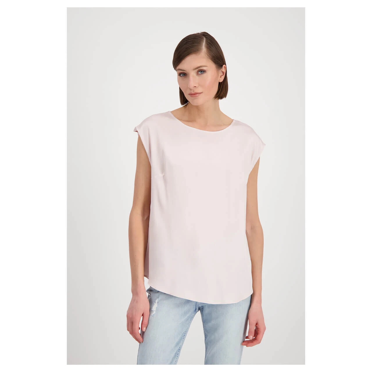 Monari Damen Kurzarm Bluse Silky Light Rose 2 Monari Damen Kurzarm Bluse Silky Light Rose – Bild 2