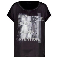 Monari Damen T-Shirt Black Sporty Elegance