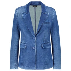 Monari Damen Jeans Blazer Blue