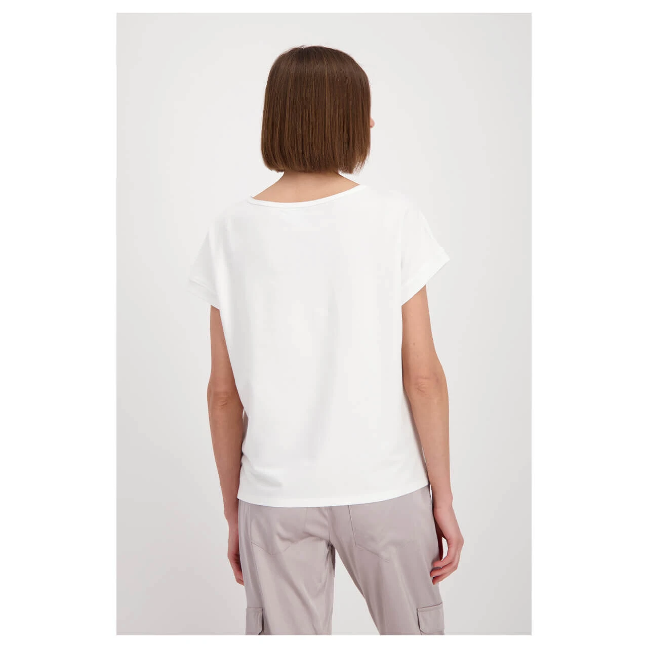 Monari Damen T-Shirt Glitter Off White 4 Monari Damen T-Shirt Glitter Off White – Bild 4