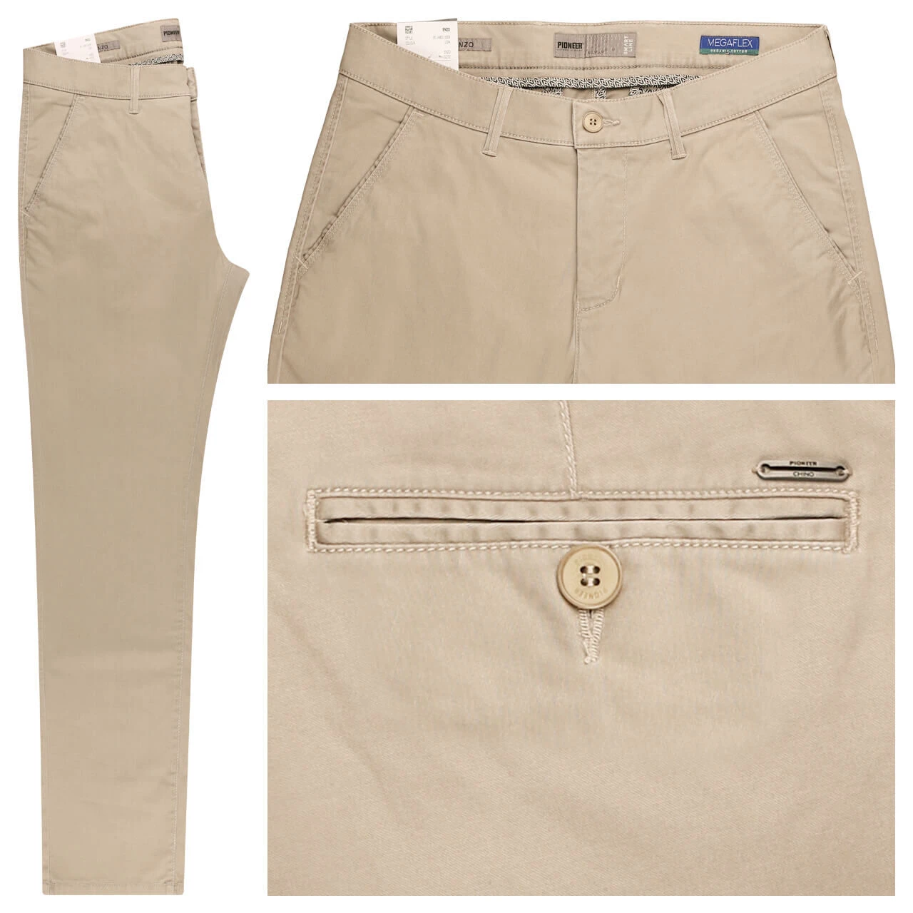 Pioneer Enzo Chinohose Megaflex Sand 1 Pioneer Enzo Chinohose Megaflex Sand