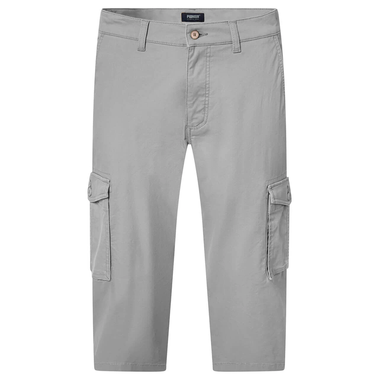 Pioneer Carlo 3/4 Cargo Baumwollhose Light Grey 3 Pioneer Carlo 3/4 Cargo Baumwollhose Light Grey – Bild 3
