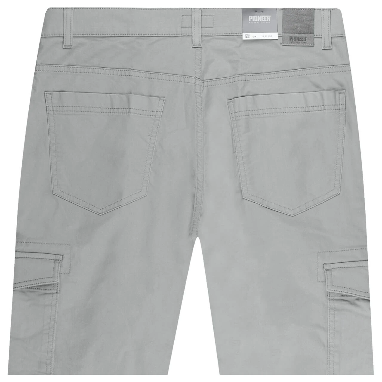 Pioneer Carlo 3/4 Cargo Baumwollhose Light Grey 2 Pioneer Carlo 3/4 Cargo Baumwollhose Light Grey – Bild 2
