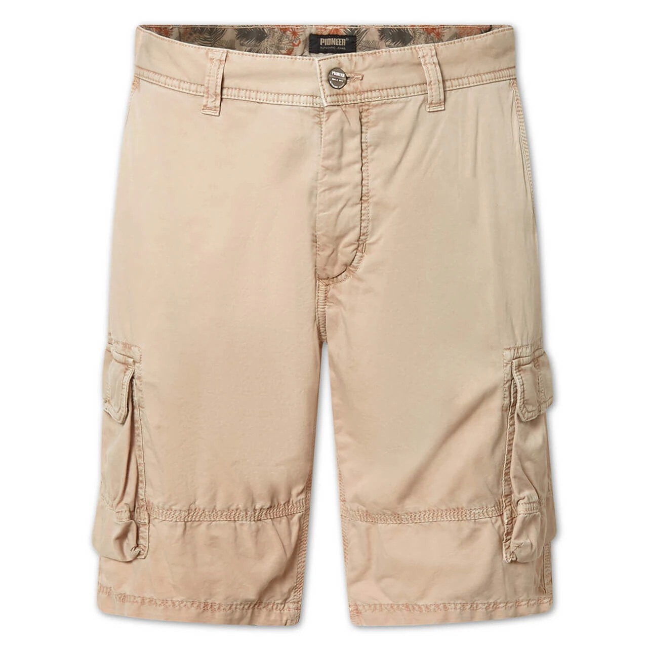 Pioneer Collin Cargo Baumwoll Bermuda Sand Beige 3 Pioneer Collin Cargo Baumwoll Bermuda Sand Beige – Bild 3