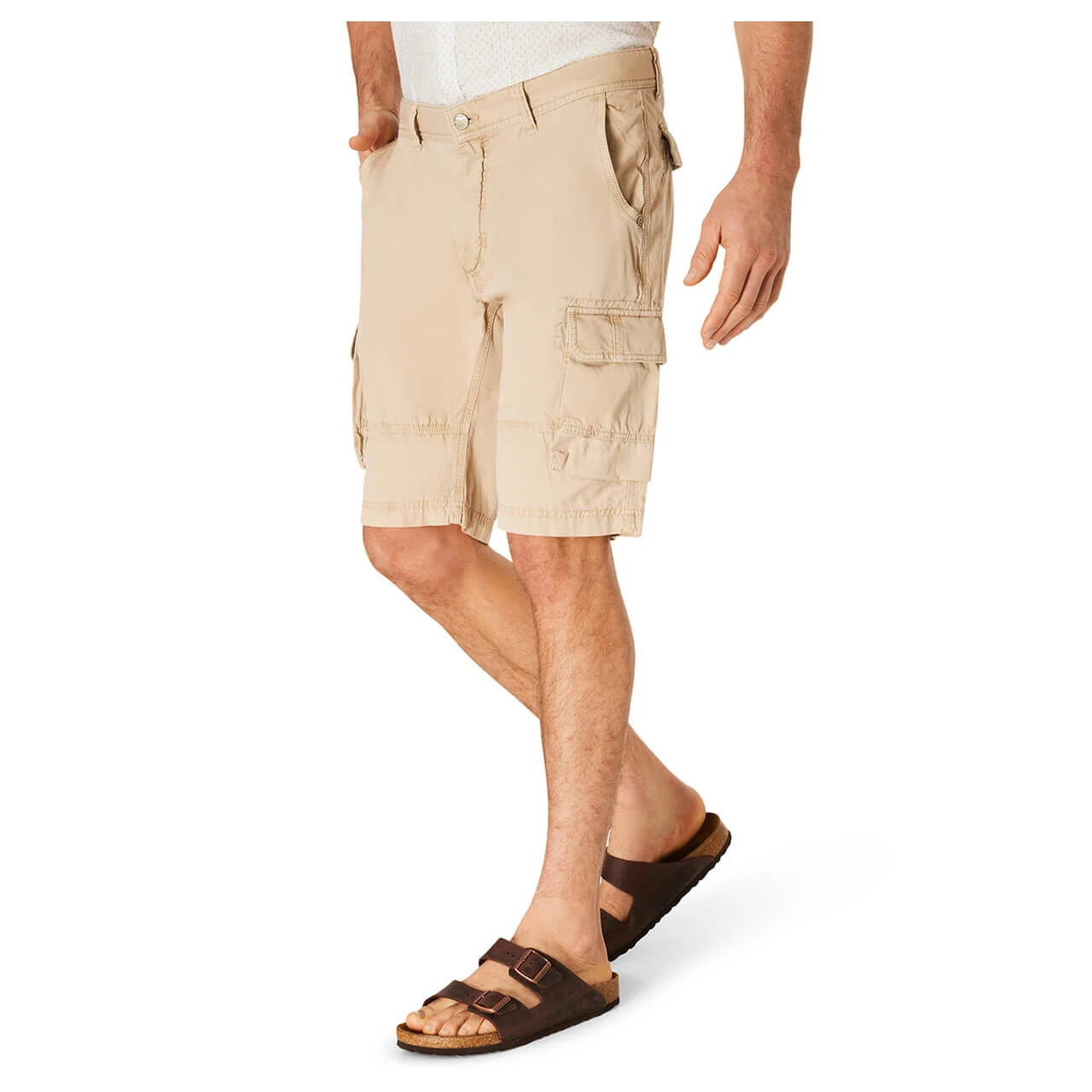 Pioneer Collin Cargo Baumwoll Bermuda Sand Beige 5 Pioneer Collin Cargo Baumwoll Bermuda Sand Beige – Bild 5