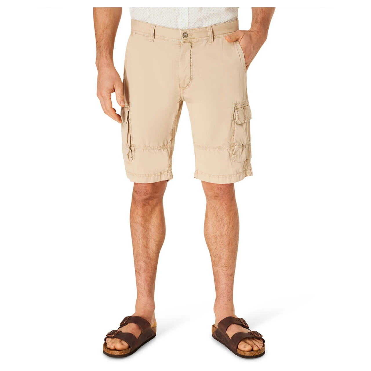 Pioneer Collin Cargo Baumwoll Bermuda Sand Beige 4 Pioneer Collin Cargo Baumwoll Bermuda Sand Beige – Bild 4