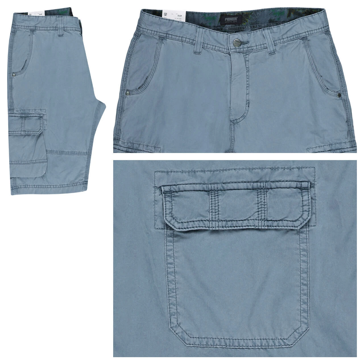 Pioneer Collin Cargo Baumwoll Bermuda Light Blue 1 Pioneer Collin Cargo Baumwoll Bermuda Light Blue