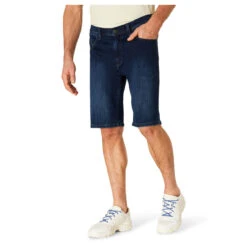 Pioneer Finn Jeans Bermuda Megaflex Dark Blue Used -Modezauber Günstiges Geschäft pioneer jeans finn megaflex blau 6812 model front