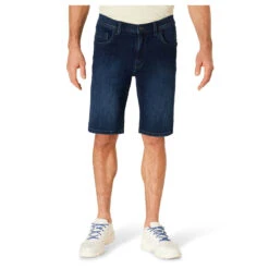 Pioneer Finn Jeans Bermuda Megaflex Dark Blue Used -Modezauber Günstiges Geschäft pioneer jeans finn megaflex blau 6812 model vorne