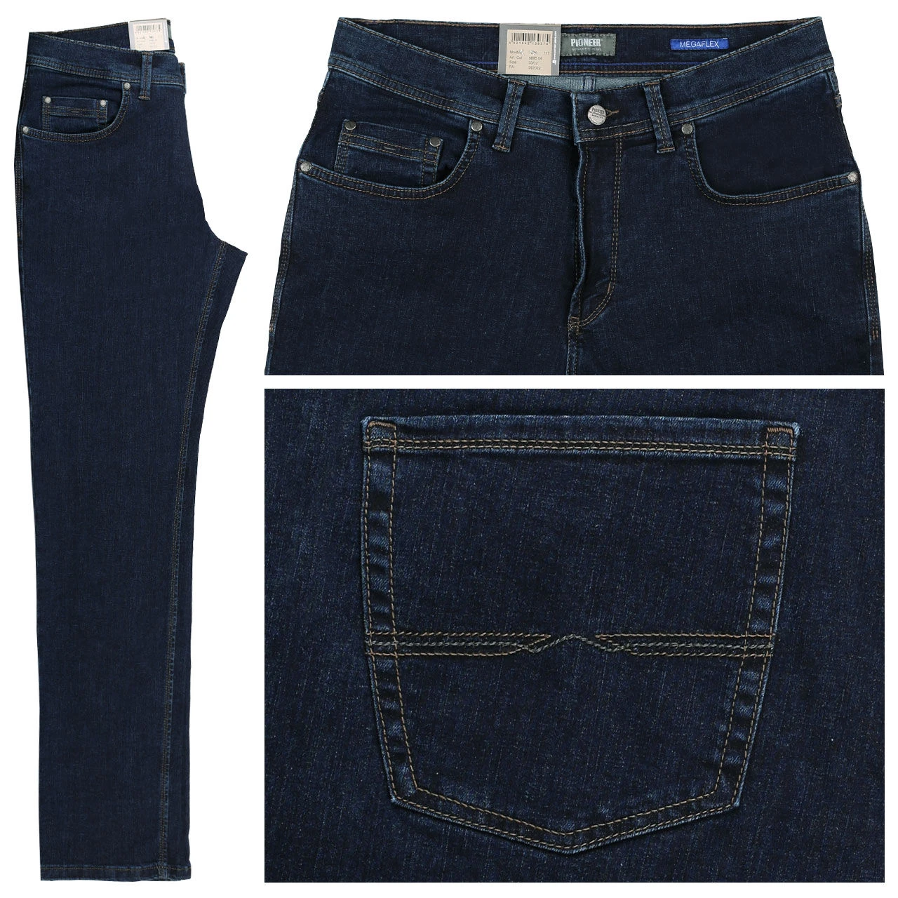 Pioneer Rando Jeans Megaflex Dark Blue 1 Pioneer Rando Jeans Megaflex Dark Blue