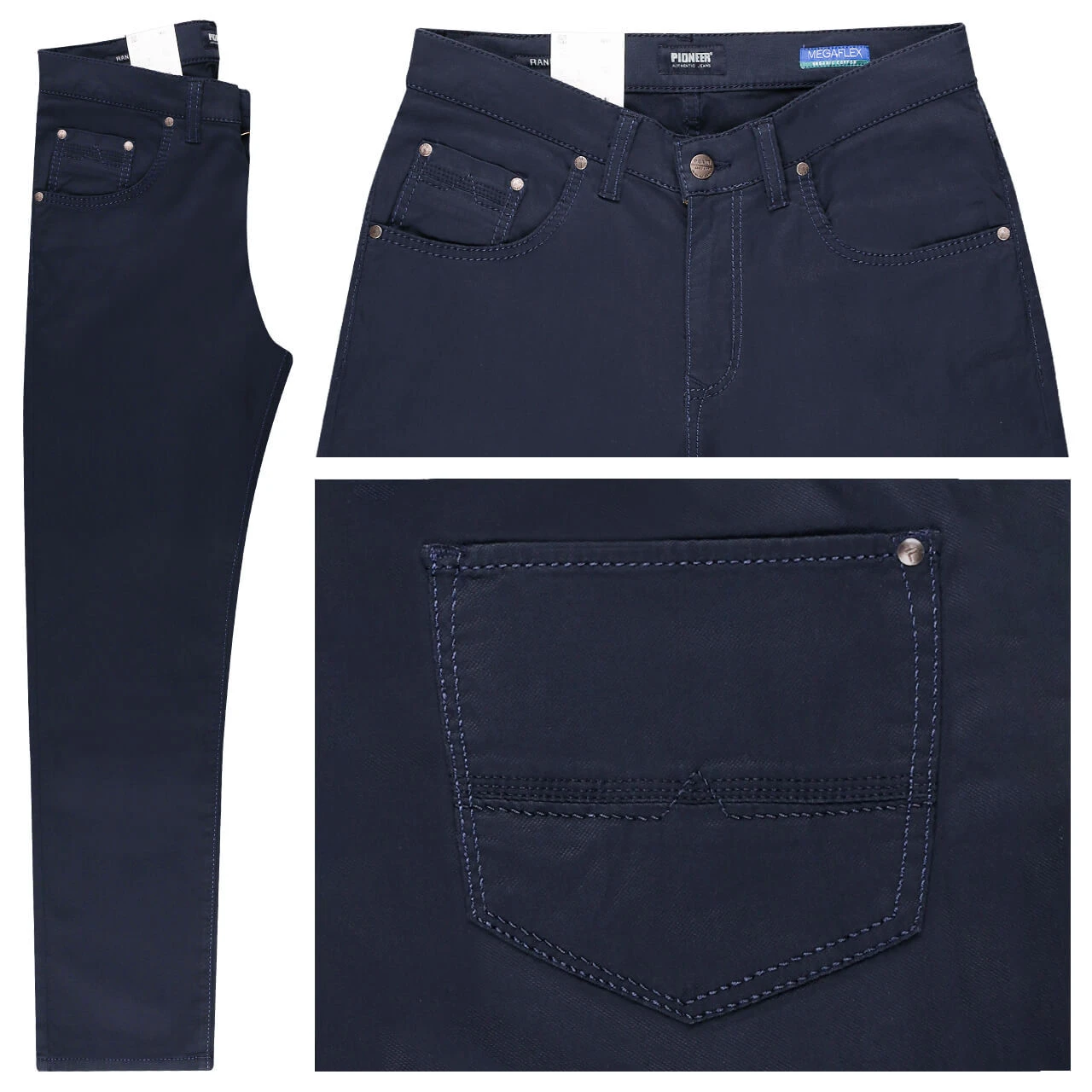 Pioneer Rando Baumwollhose Megaflex Navy 1 Pioneer Rando Baumwollhose Megaflex Navy