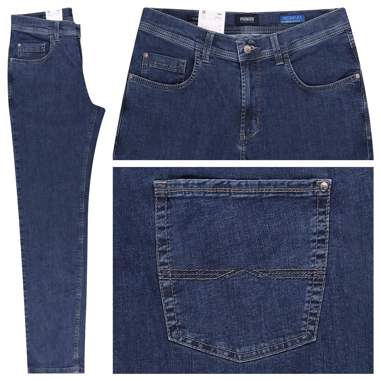 Pioneer Rando Jeans Megaflex Dark Blue Stone Wash 1 Pioneer Rando Jeans Megaflex Dark Blue Stone Wash