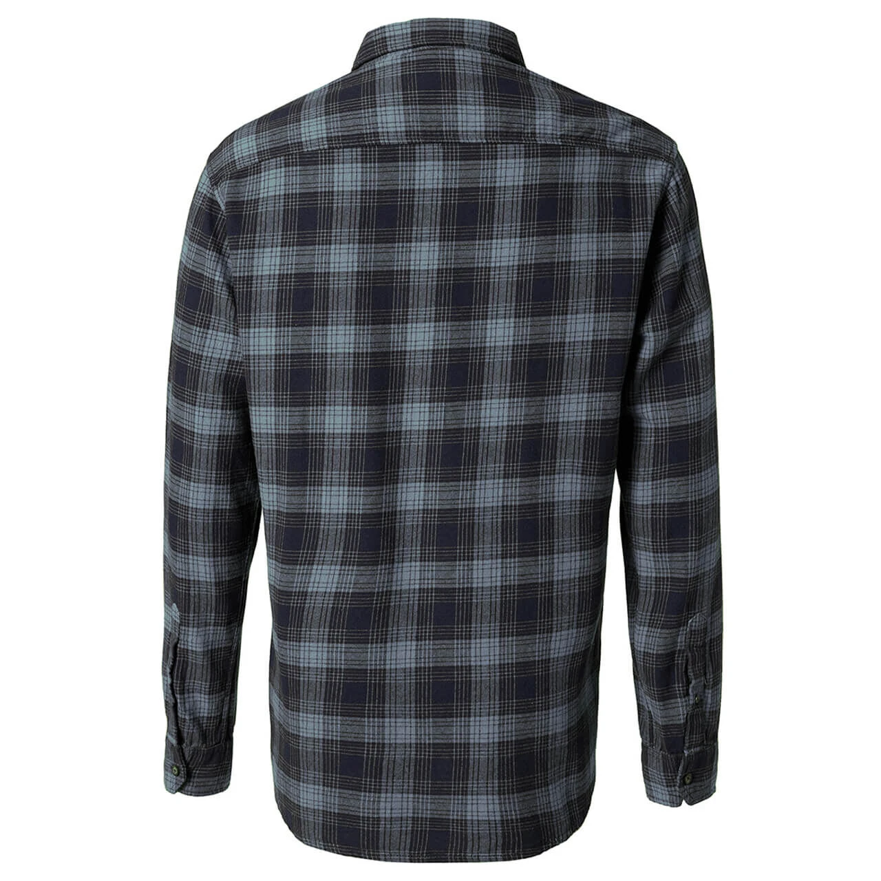 Pioneer Herren Langarm Hemd Sea Blue Checked 2 Pioneer Herren Langarm Hemd Sea Blue Checked – Bild 2
