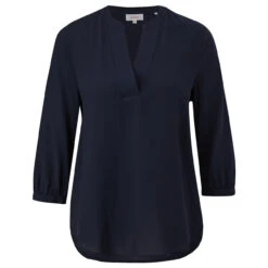 S.Oliver Damen 3/4 Arm Bluse Navy