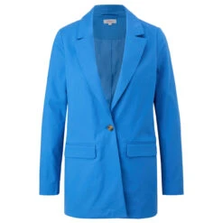 S.Oliver Damen Long Blazer Blue