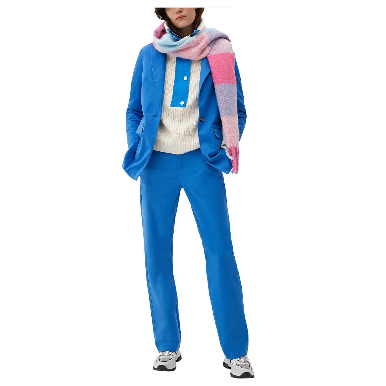 S.Oliver Damen Long Blazer Blue 4 S.Oliver Damen Long Blazer Blue – Bild 4