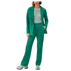 S.Oliver Damen Blazer Green -Modezauber Günstiges Geschäft s oliver indoor blazer gruen 7646 vorne