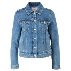 Modezauber Günstiges Geschäft 21 S.Oliver Damen Jeansjacke Middle Blue Denim Stretch