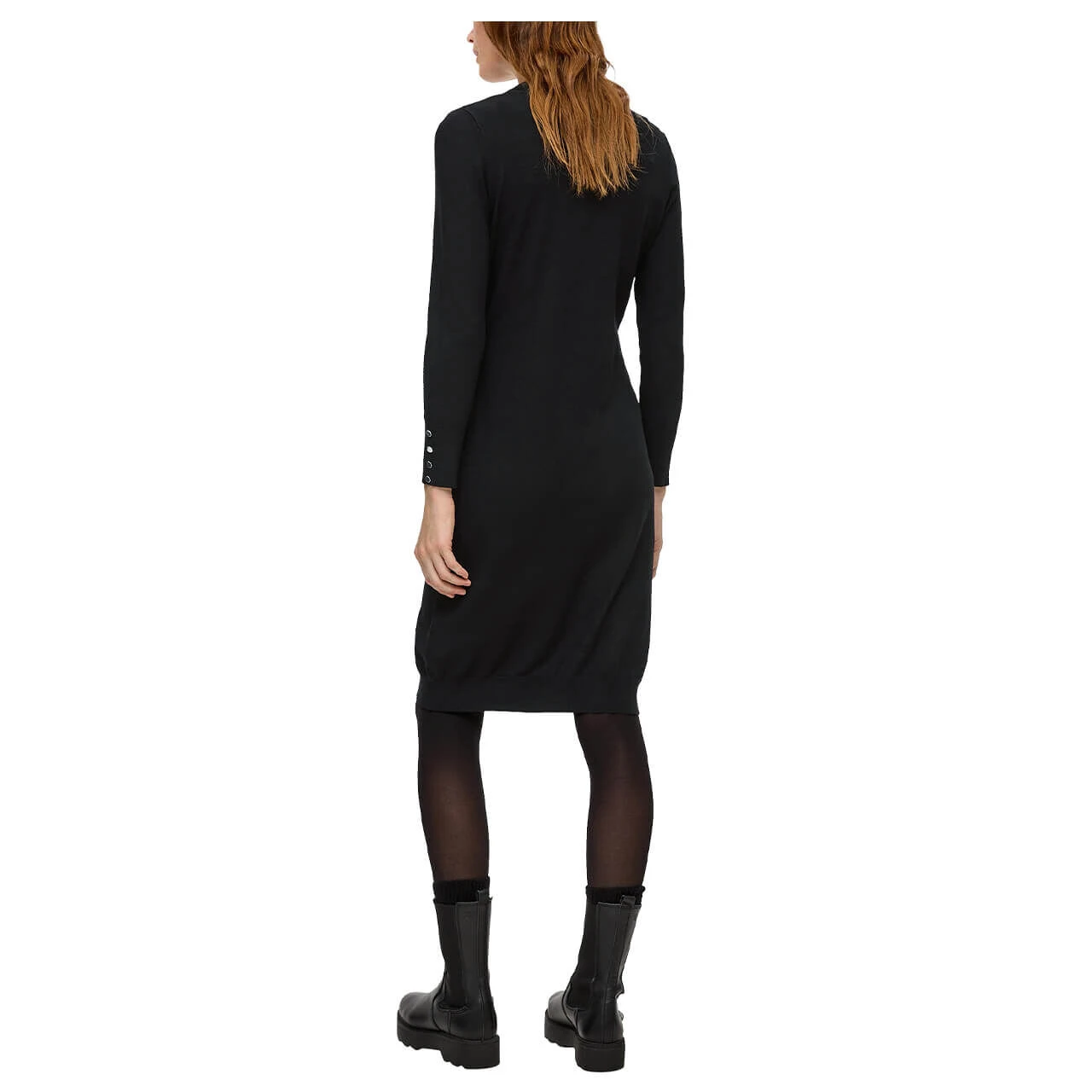 S.Oliver Damen Langarm Kleid Black 3 S.Oliver Damen Langarm Kleid Black – Bild 3