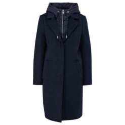 S.Oliver Damen Mantel Navy