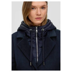S.Oliver Damen Mantel Navy 9 S.Oliver Damen Mantel Navy -Modezauber Günstiges Geschäft s oliver mantel blau 5959 detail