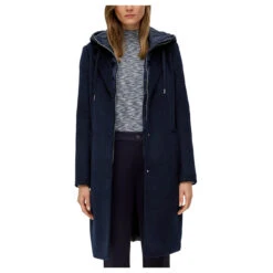 S.Oliver Damen Mantel Navy 8 S.Oliver Damen Mantel Navy -Modezauber Günstiges Geschäft s oliver mantel blau 5959 front