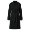 S.Oliver Damen Trenchcoat Soft Black