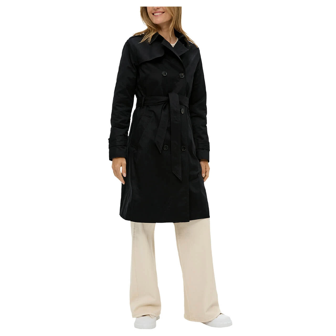 S.Oliver Damen Trenchcoat Soft Black 2 S.Oliver Damen Trenchcoat Soft Black – Bild 2