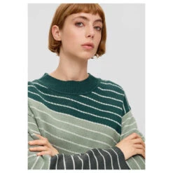 S.Oliver Damen Pullover Blue Green Stripes 9 S.Oliver Damen Pullover Blue Green Stripes -Modezauber Günstiges Geschäft s oliver pullover petrol streifen 67x1 model detail