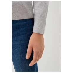 S.Oliver Damen Rollkragen Pullover Basic Grey Melange -Modezauber Günstiges Geschäft s oliver strickpullover rollkragen grau 9400 detail arm
