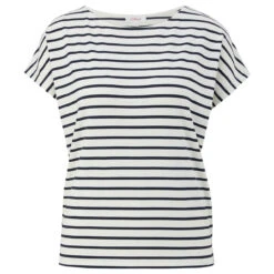 S.Oliver Damen T-Shirt White Stripes