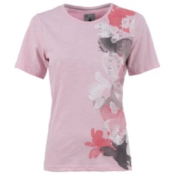 Soquesto Damen T-Shirt Rose Cloud Print