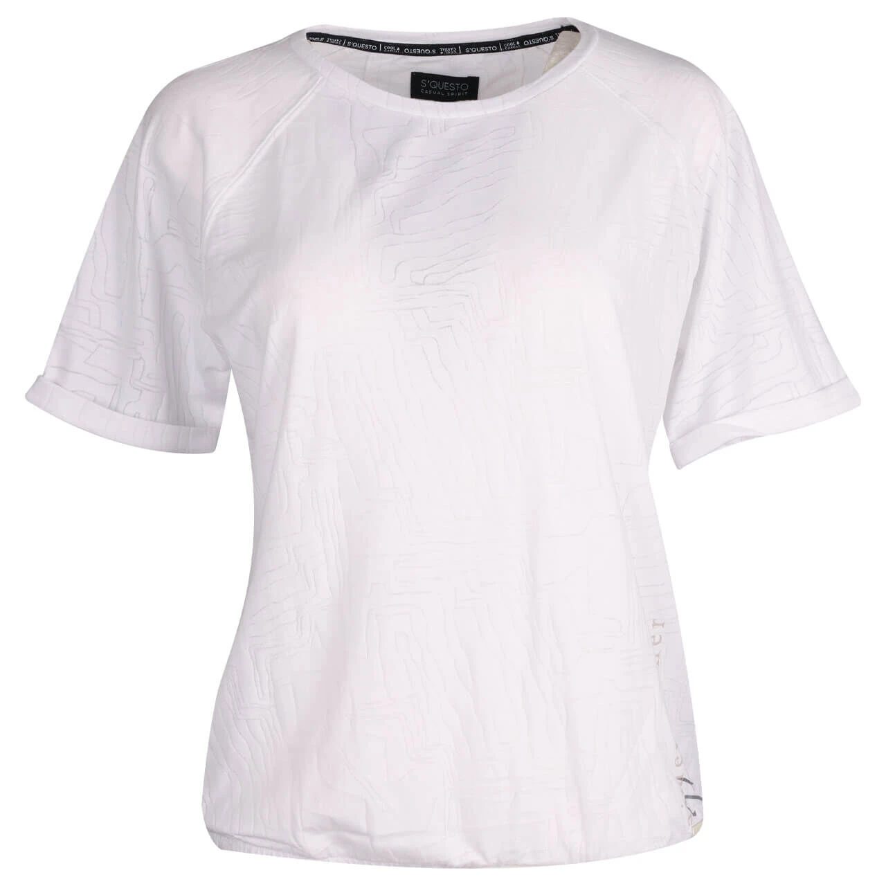 Soquesto Damen T-Shirt Burnout White 1 Soquesto Damen T-Shirt Burnout White