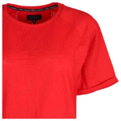 Soquesto Damen T-Shirt Burnout Tomato Red -Modezauber Günstiges Geschäft soquesto 1 2 shirt tomato 1556 detail