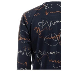 Soquesto Damen Sweatshirt Navy Abstract Printed -Modezauber Günstiges Geschäft soquesto leichtsweat navy orange 2800 detail