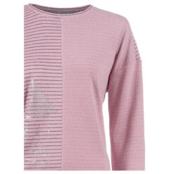 Soquesto Damen Sweatshirt Rose Cloud Printed -Modezauber Günstiges Geschäft soquesto leichtsweat shirt rose cloud 1002 detail vorne
