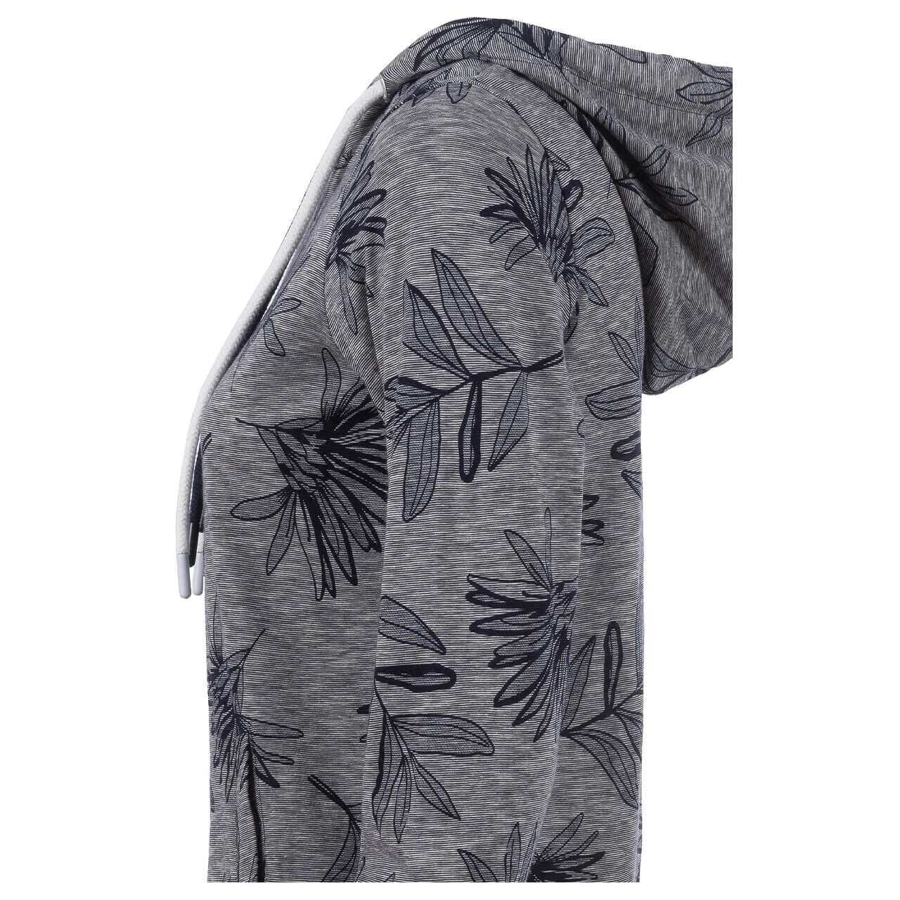Soquesto Damen Hoodie Sweatjacke Navy Flowers 4 Soquesto Damen Hoodie Sweatjacke Navy Flowers – Bild 4