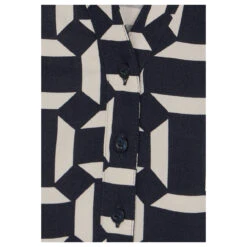 Street One Bamika Damen Langarm Bluse Deep Dark Blue Printed 9 Street One Bamika Damen Langarm Bluse Deep Dark Blue Printed -Modezauber Günstiges Geschäft street one bamika print bluse blau 21238 detail