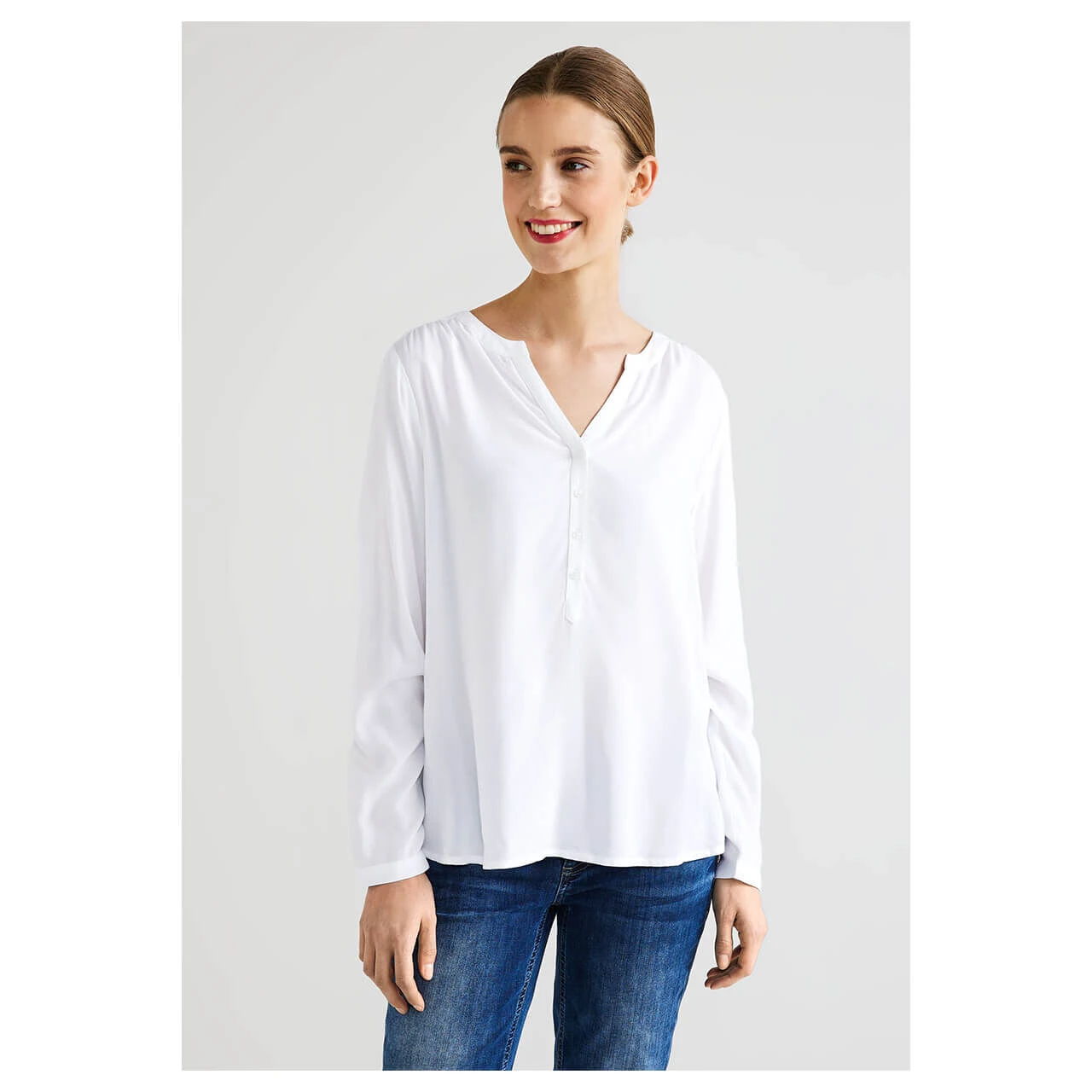 Street One Bamika Damen Bluse White 2 Street One Bamika Damen Bluse White – Bild 2