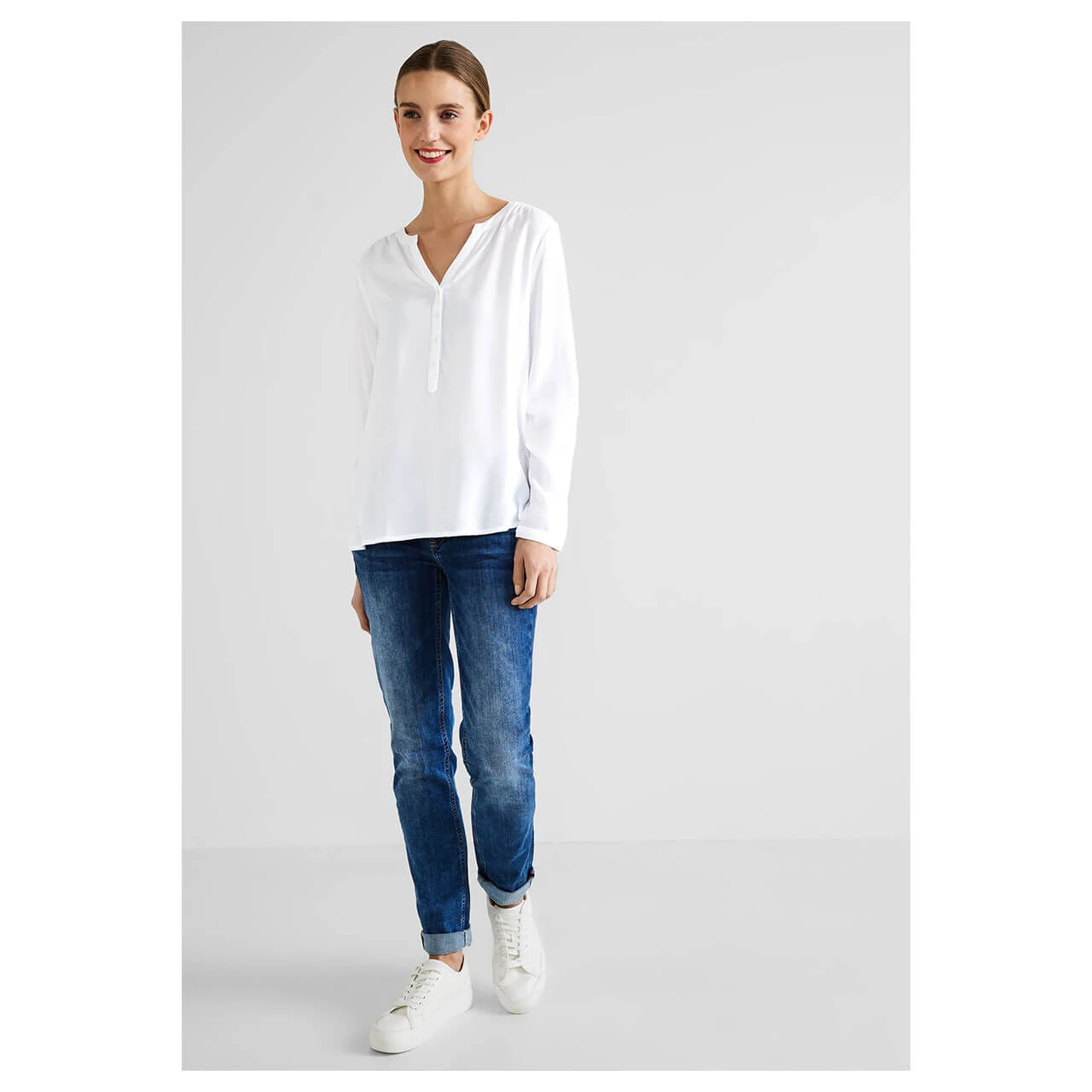 Street One Bamika Damen Bluse White 4 Street One Bamika Damen Bluse White – Bild 4