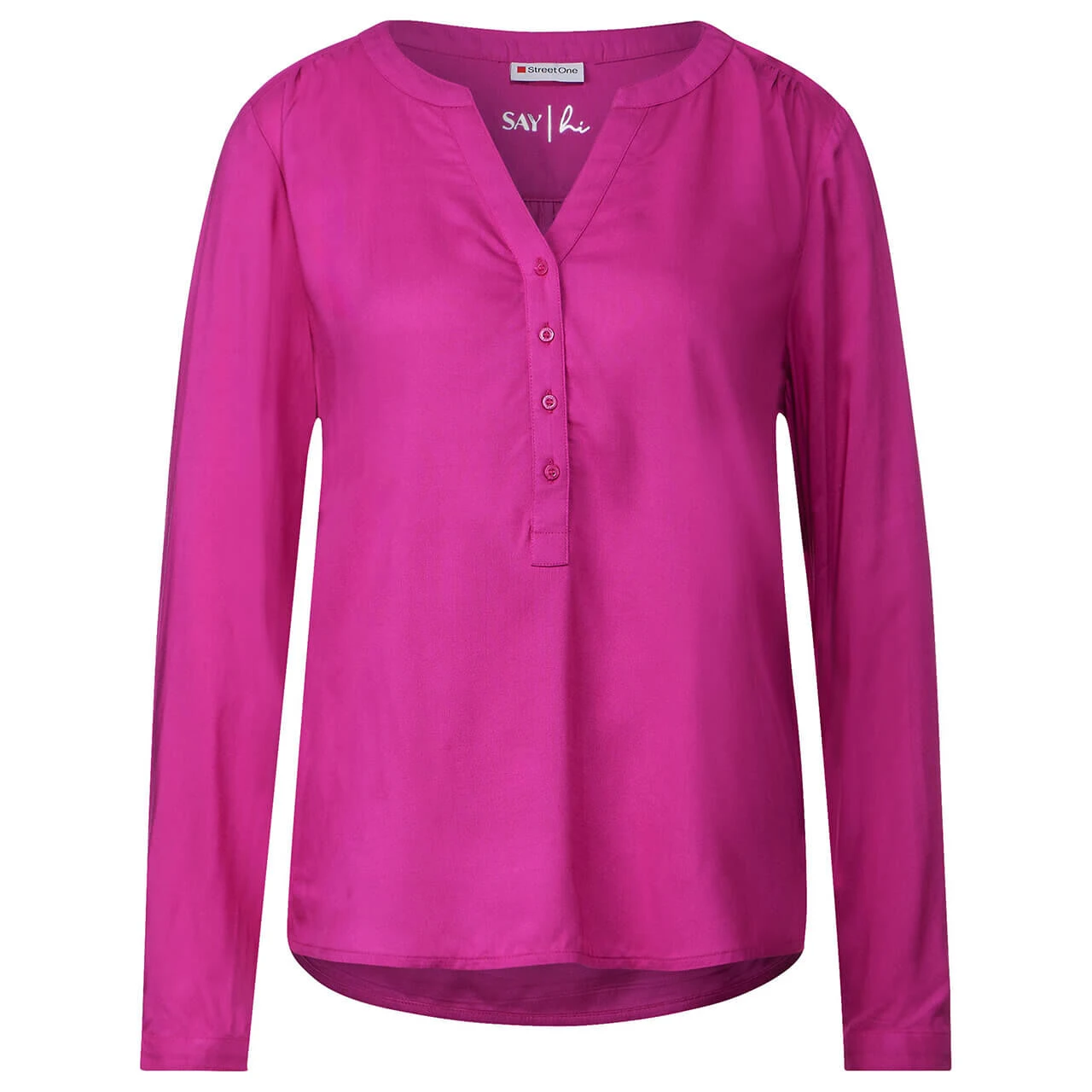 Street One Damen Langarm Bluse Bamika Bright Cozy Pink 1 Street One Damen Langarm Bluse Bamika Bright Cozy Pink