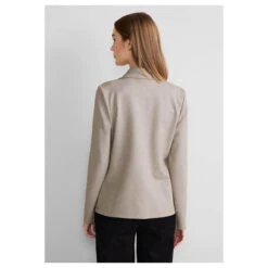 Street One Damen Blazer Basic Sand Melange -Modezauber Günstiges Geschäft street one basic blazer beige 15379 model hinten