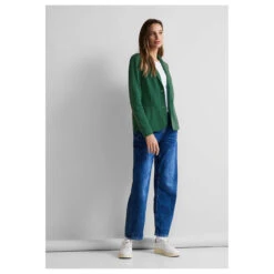 Street One Damen Blazer Basic Fresh Green Melange -Modezauber Günstiges Geschäft street one basic blazer gruen 15376 model