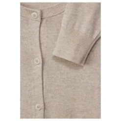 Street One Damen Strickjacke Basic Button Cardigan Sand Melange -Modezauber Günstiges Geschäft street one basic button cardigan beige 15379 detail