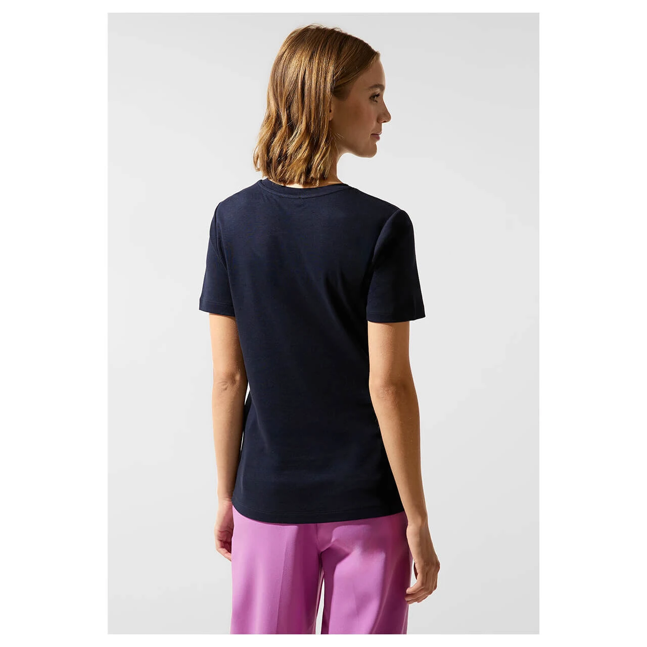 Street One Basic Interlock T-Shirt Deep Blue 3 Street One Basic Interlock T-Shirt Deep Blue – Bild 3