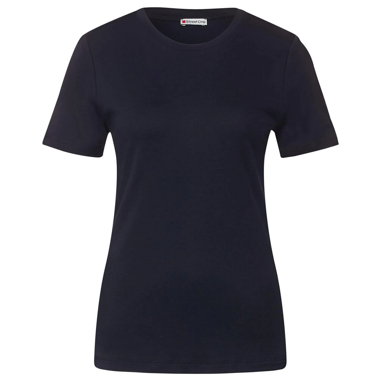 Street One Basic Interlock T-Shirt Deep Blue 1 Street One Basic Interlock T-Shirt Deep Blue